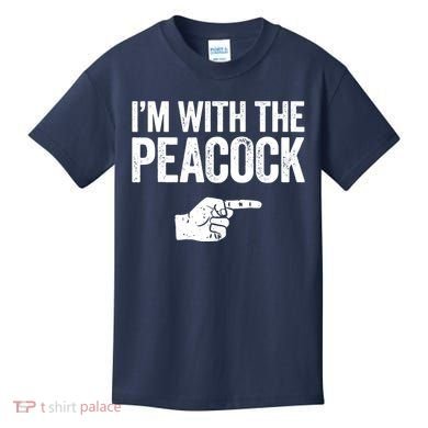 I'm With The Peacock Matching Peacock Shirts Kids T-Shirt