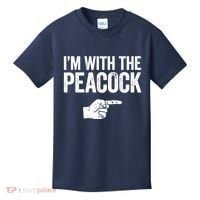 I'm With The Peacock Matching Peacock Shirts Kids T-Shirt thumb 0