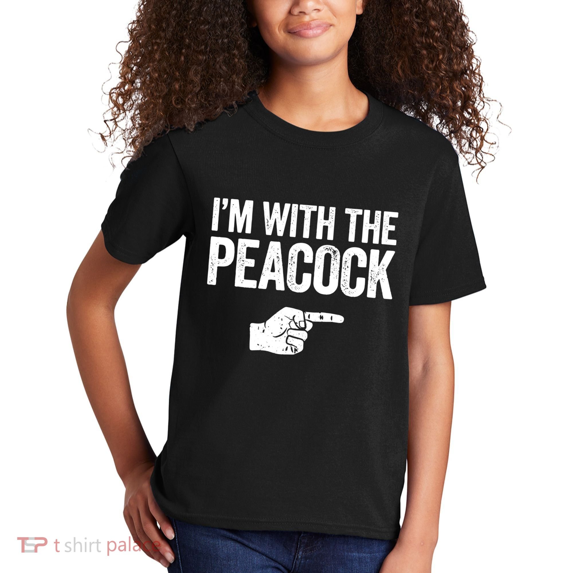 I'm With The Peacock Matching Peacock Shirts Kids T-Shirt