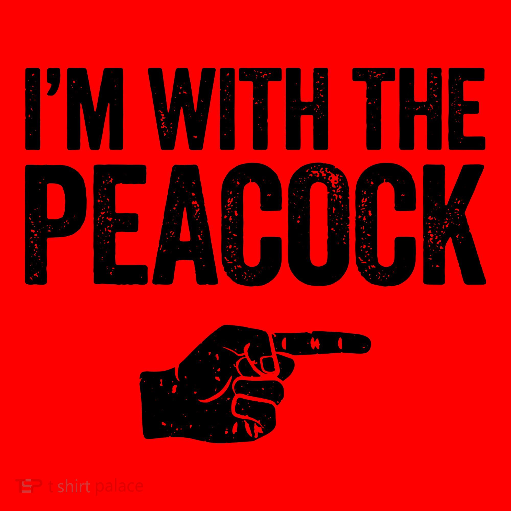 I'm With The Peacock Matching Peacock Shirts Santa Hat