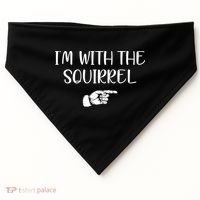 Im With The Squirrel USA-Made Doggie Bandana thumb 0