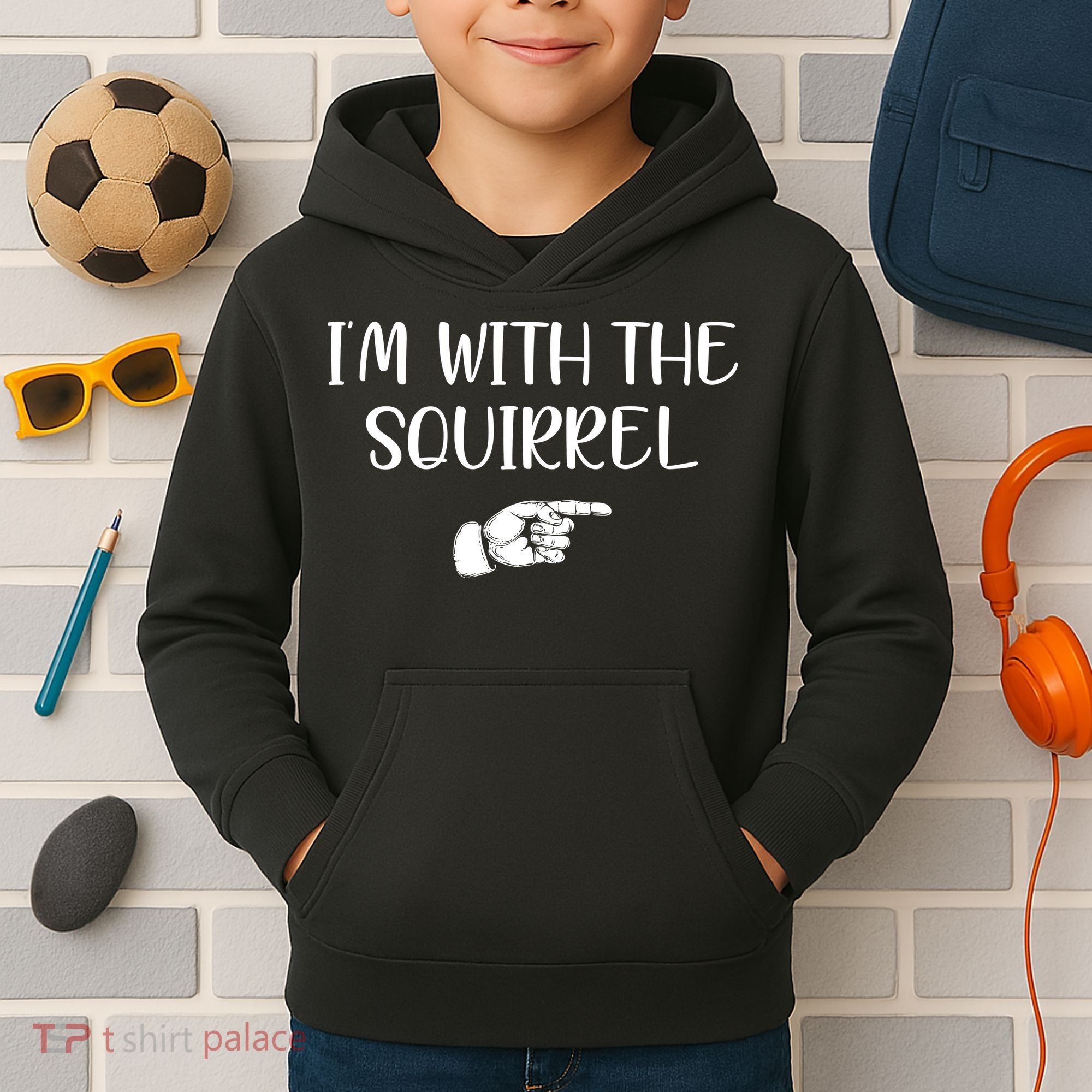 Im With The Squirrel Kids Hoodie