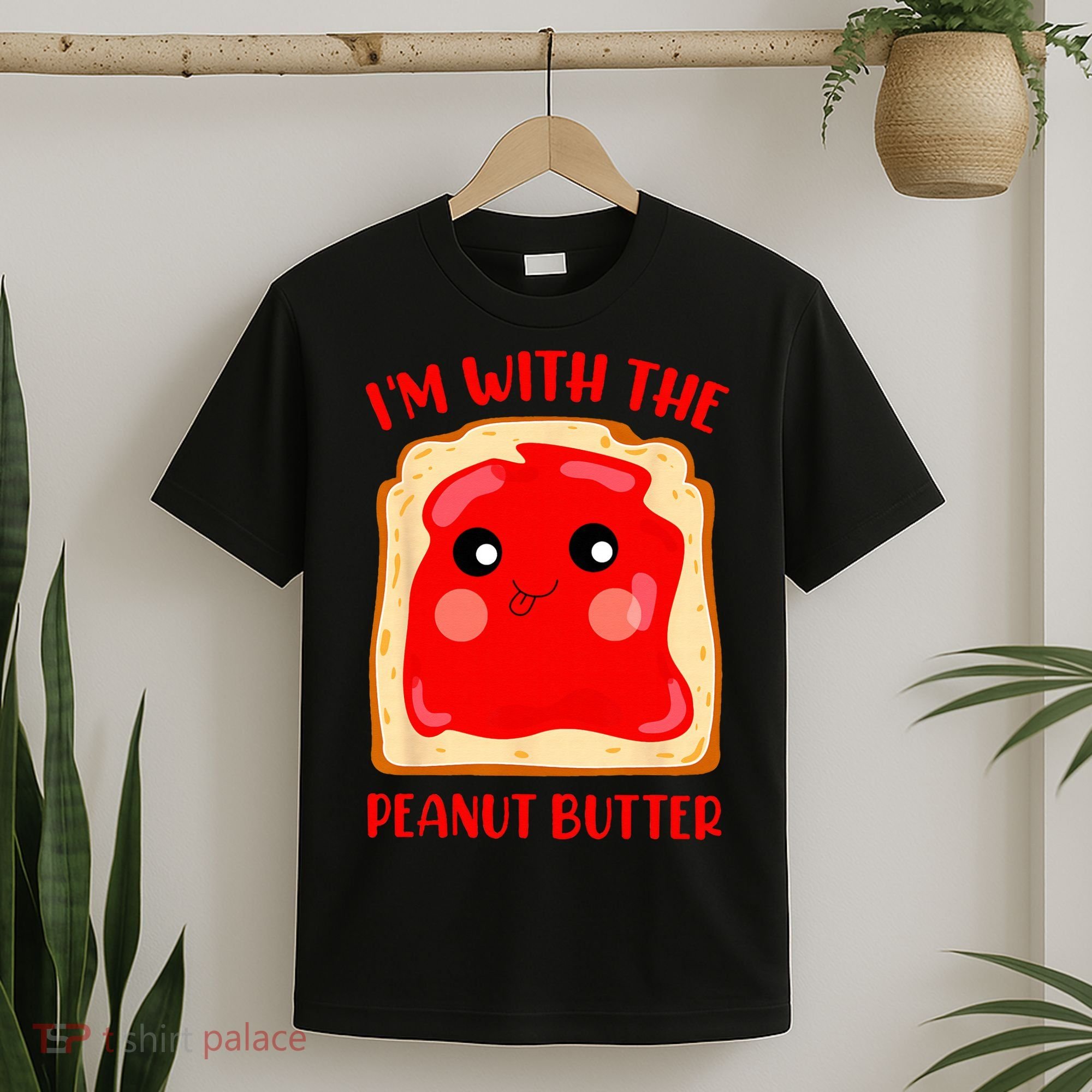 Im With The Peanut Butter Cute Couple Peanut Butter Jelly T-Shirt
