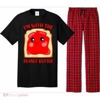 Im With The Peanut Butter Cute Couple Peanut Butter Jelly Pajama Set thumb 0