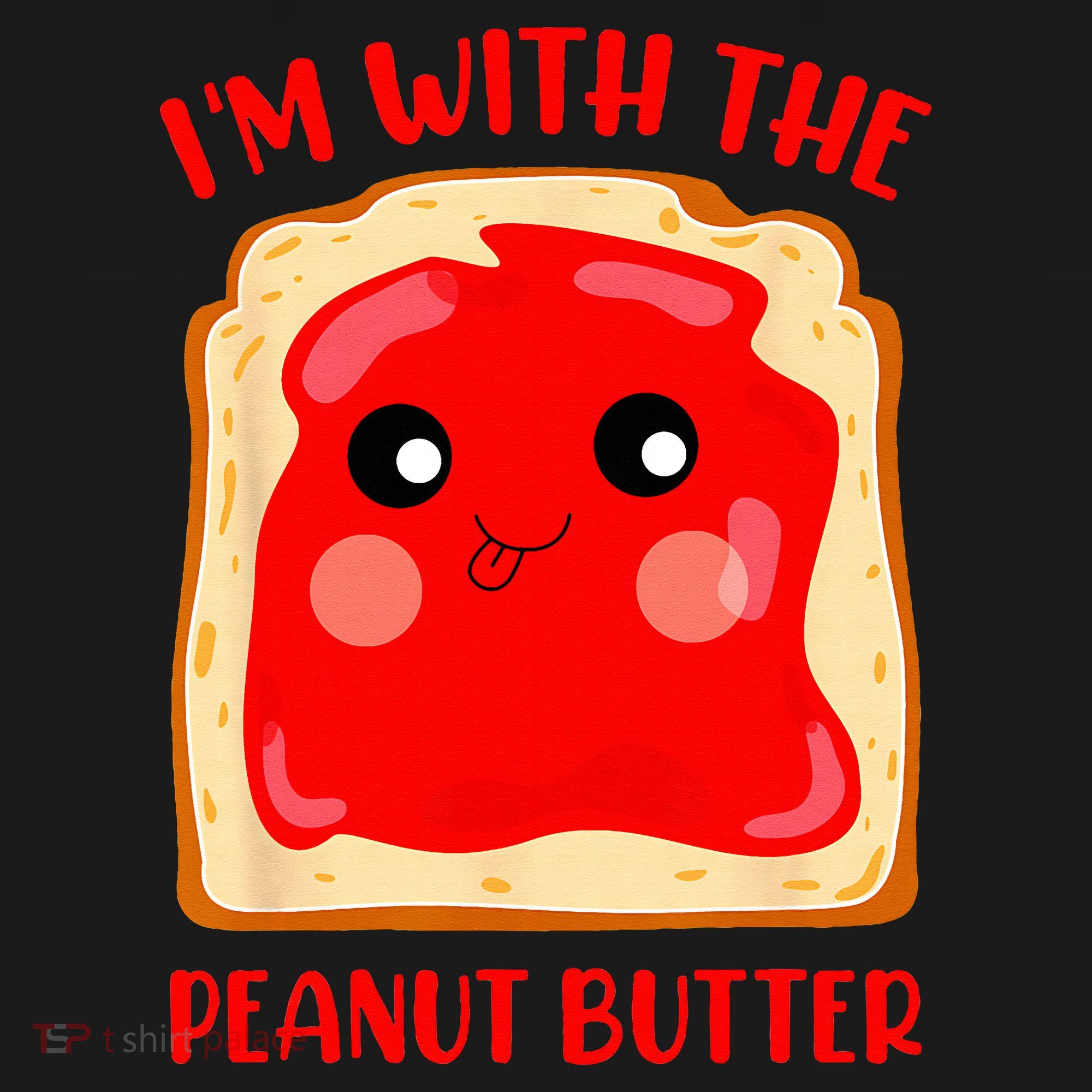Im With The Peanut Butter Cute Couple Peanut Butter Jelly Mousepad