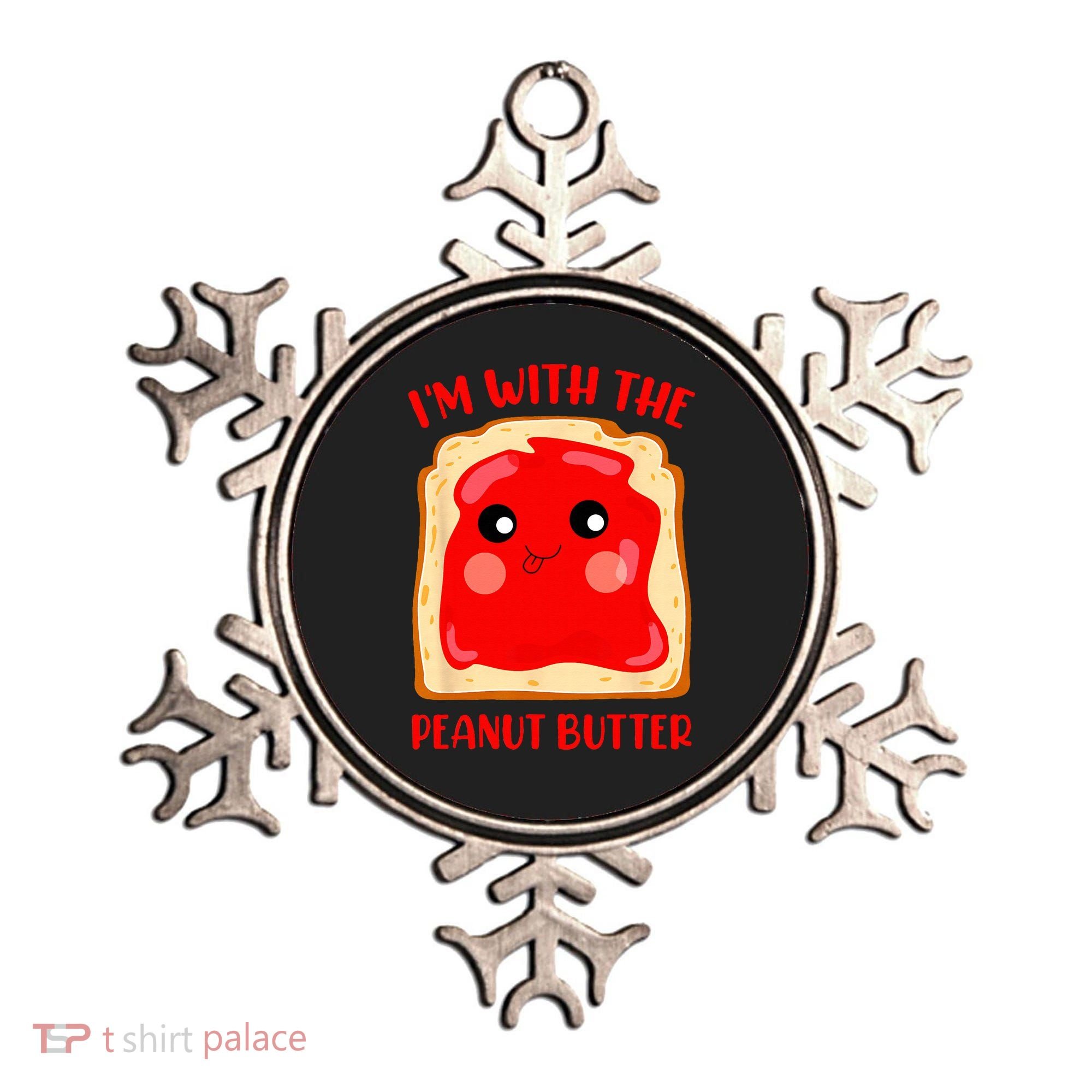 Im With The Peanut Butter Cute Couple Peanut Butter Jelly Ornament