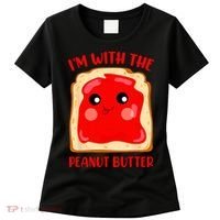 Im With The Peanut Butter Cute Couple Peanut Butter Jelly Women's T-Shirt thumb 0