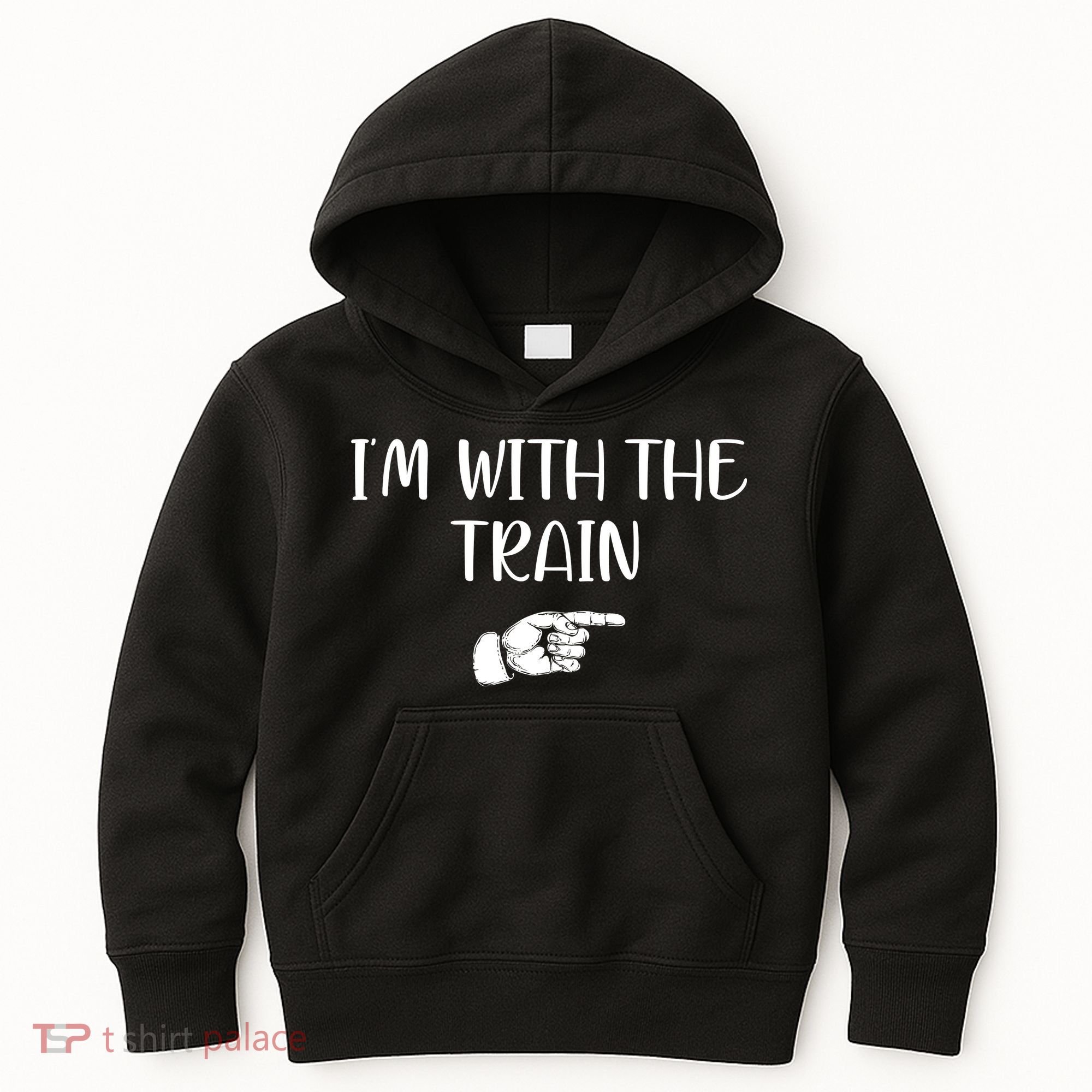 Im With The Train Kids Hoodie