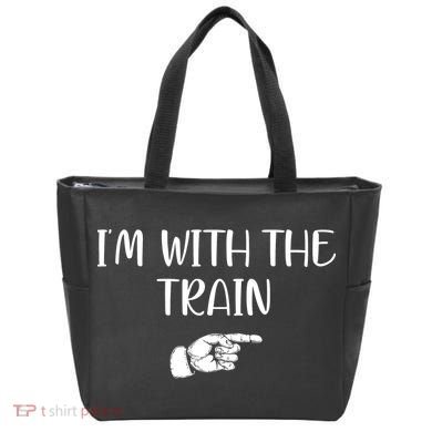 Im With The Train Tote Bag