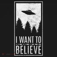 I Want To Believe Ufo Alien Hunter Conspiracy Theorist T-Shirt thumb 7