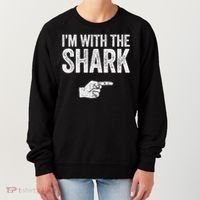 I'm With The Shark Matching Shark Costume Women's Sweatshirt thumb 0