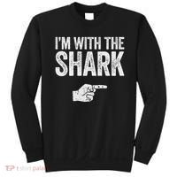 I'm With The Shark Matching Shark Costume Sweatshirt thumb 0
