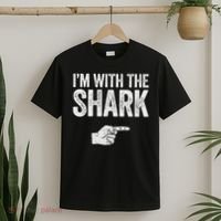 I'm With The Shark Matching Shark Costume T-Shirt thumb 2