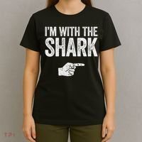 I'm With The Shark Matching Shark Costume T-Shirt thumb 4