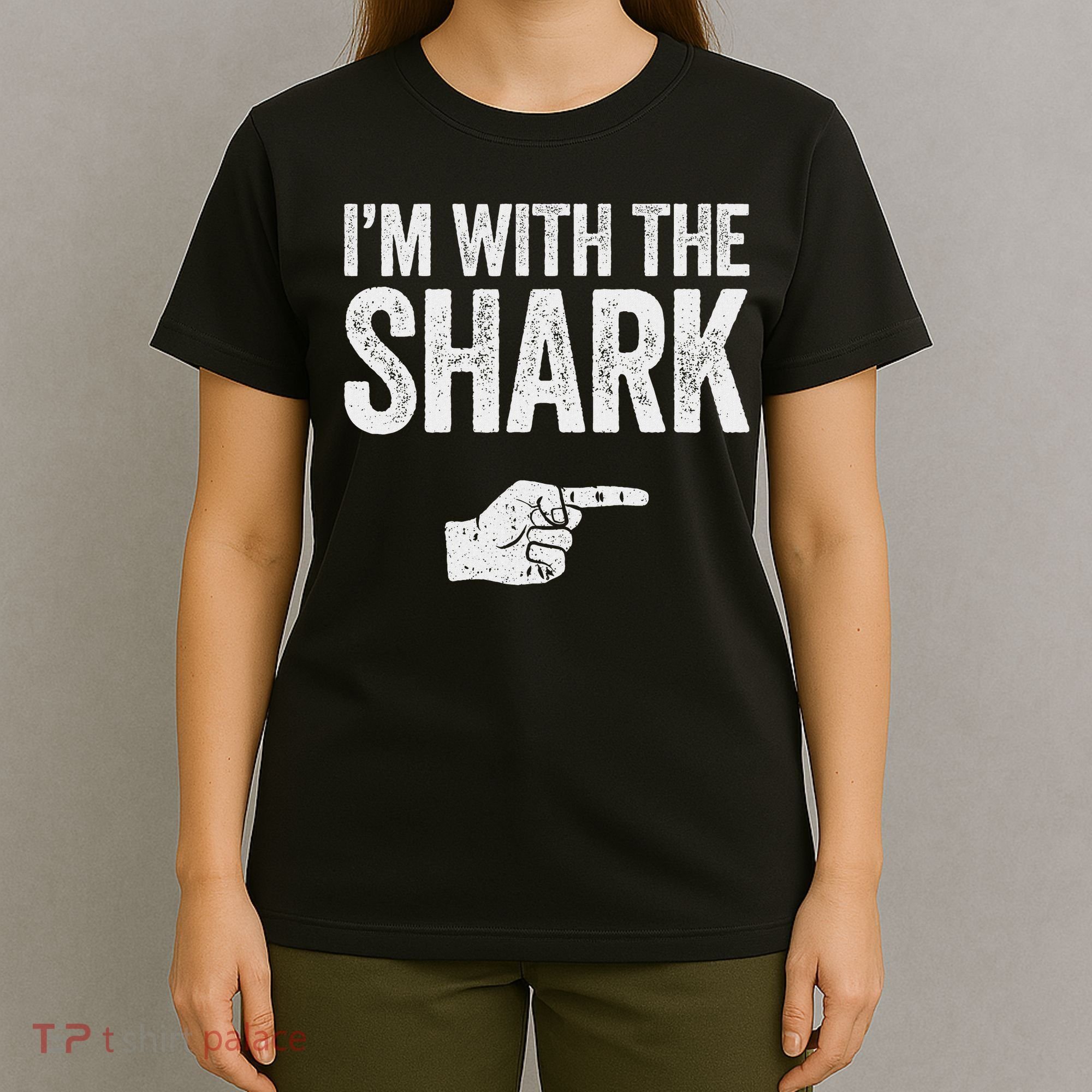 I'm With The Shark Matching Shark Costume T-Shirt