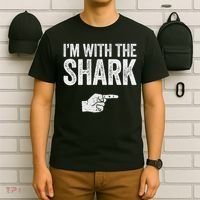 I'm With The Shark Matching Shark Costume T-Shirt thumb 6