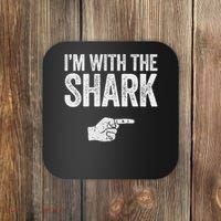 I'm With The Shark Matching Shark Costume Coaster thumb 0