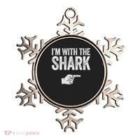 I'm With The Shark Matching Shark Costume Ornament thumb 0