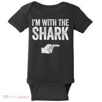I'm With The Shark Matching Shark Costume Baby Bodysuit thumb 0