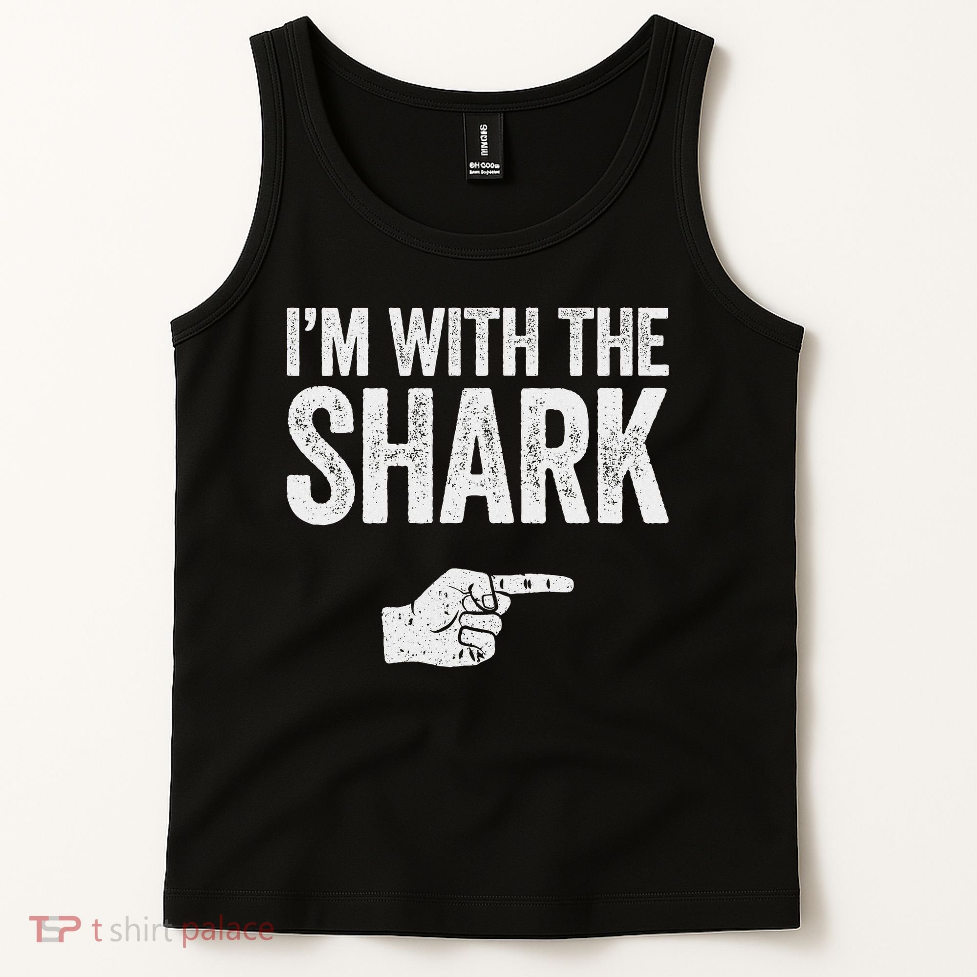 I'm With The Shark Matching Shark Costume Tank Top