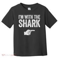 I'm With The Shark Matching Shark Costume Toddler T-Shirt thumb 0
