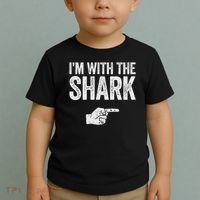 I'm With The Shark Matching Shark Costume Toddler T-Shirt thumb 2