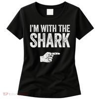 I'm With The Shark Matching Shark Costume Women's T-Shirt thumb 0