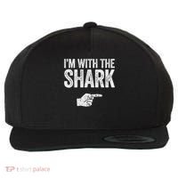 I'm With The Shark Matching Shark Costume Wool Snapback Cap thumb 0