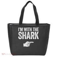 I'm With The Shark Matching Shark Costume Tote Bag thumb 0