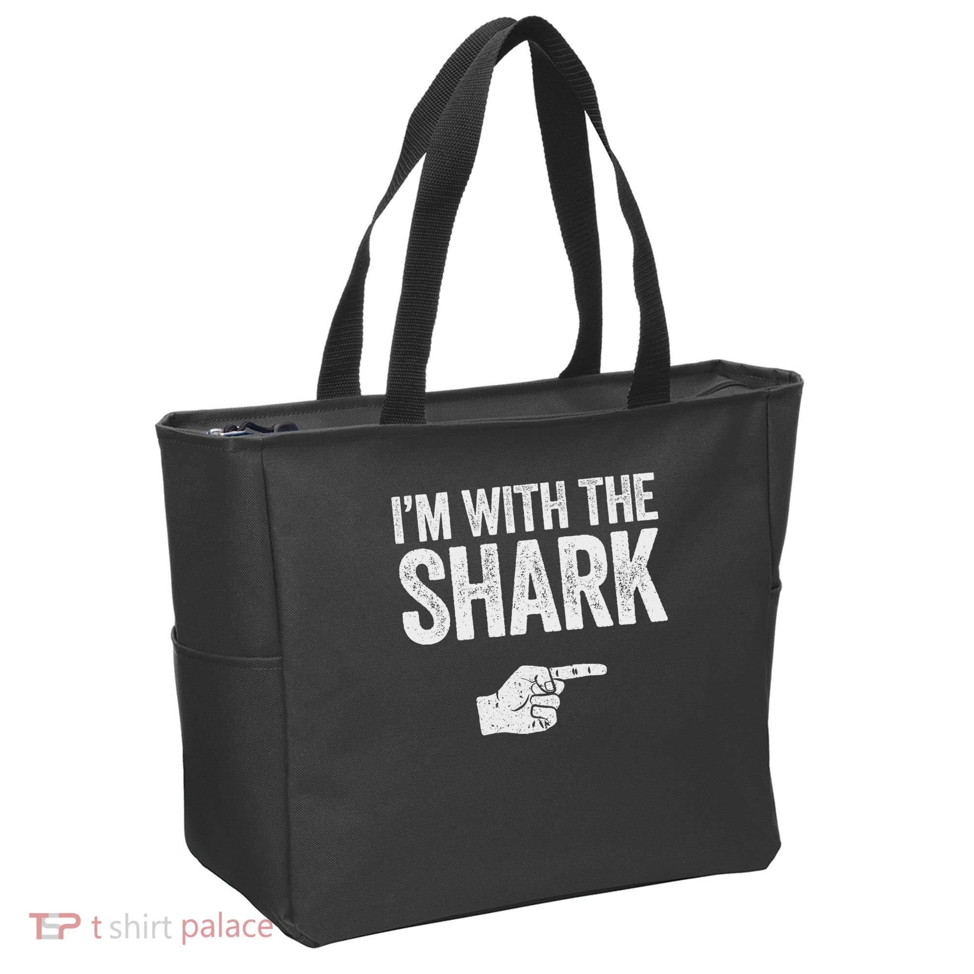 I'm With The Shark Matching Shark Costume Tote Bag