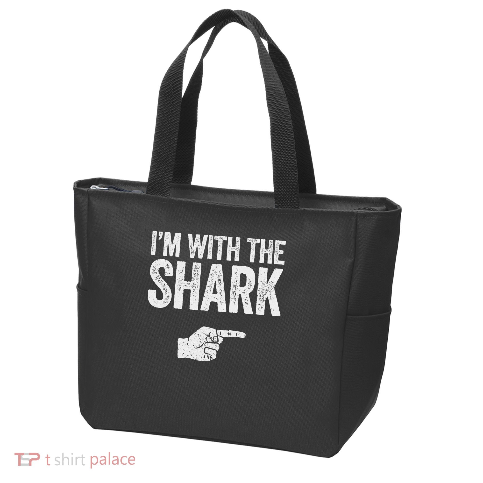 I'm With The Shark Matching Shark Costume Tote Bag