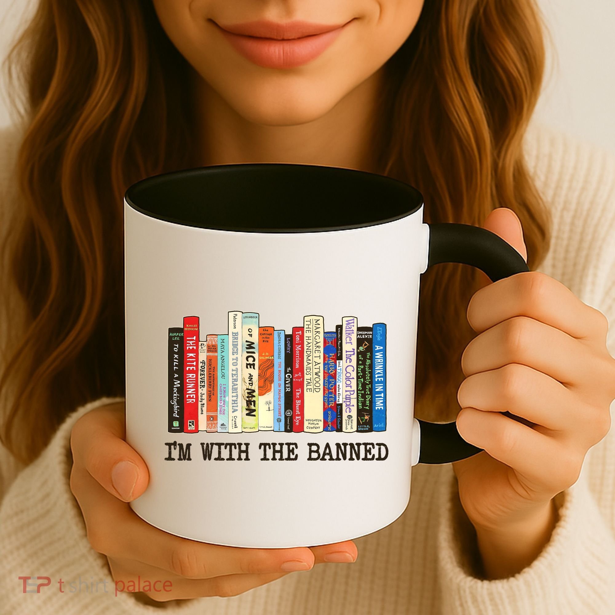 I'm With The Banned Read Banned Books Coffee Mug