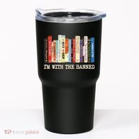 I'm With The Banned Read Banned Books Tumbler thumb 0