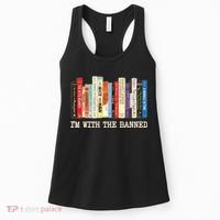 I'm With The Banned Read Banned Books Women's Tank Top thumb 0