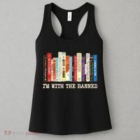 I'm With The Banned Read Banned Books Women's Tank Top thumb 3