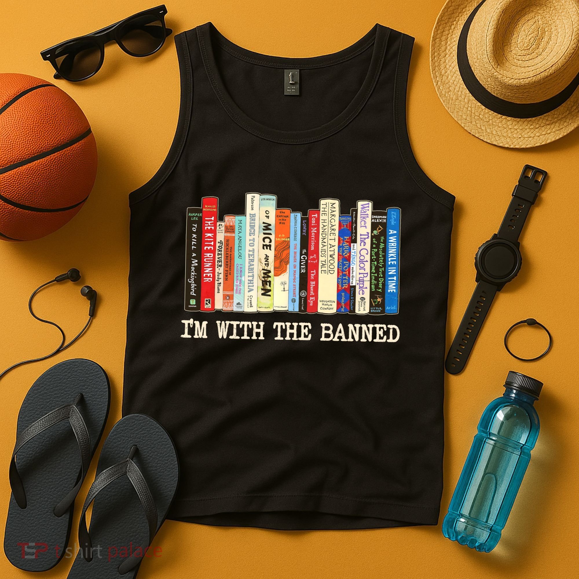 I'm With The Banned Read Banned Books Tank Top