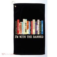 I'm With The Banned Read Banned Books Golf Towel thumb 0