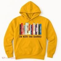 I'm With The Banned Read Banned Books Hoodie thumb 0