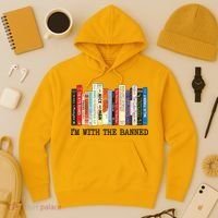 I'm With The Banned Read Banned Books Hoodie thumb 3