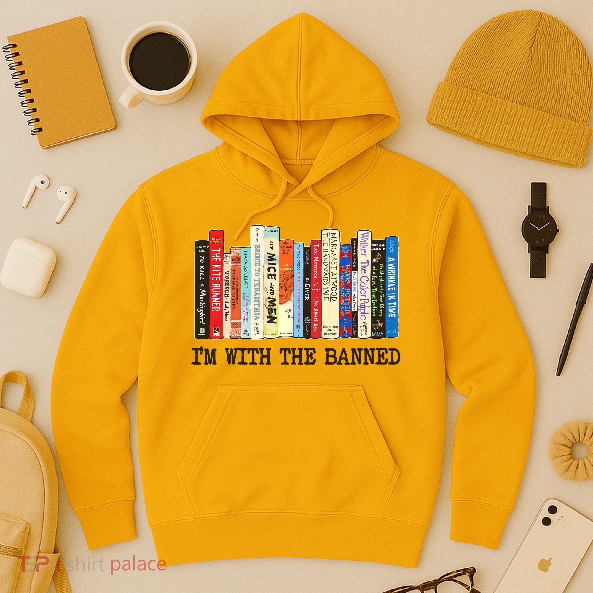 I'm With The Banned Read Banned Books Hoodie