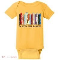 I'm With The Banned Read Banned Books Baby Bodysuit thumb 0