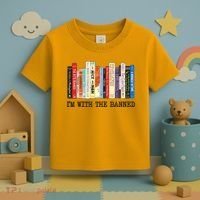 I'm With The Banned Read Banned Books Toddler T-Shirt thumb 3