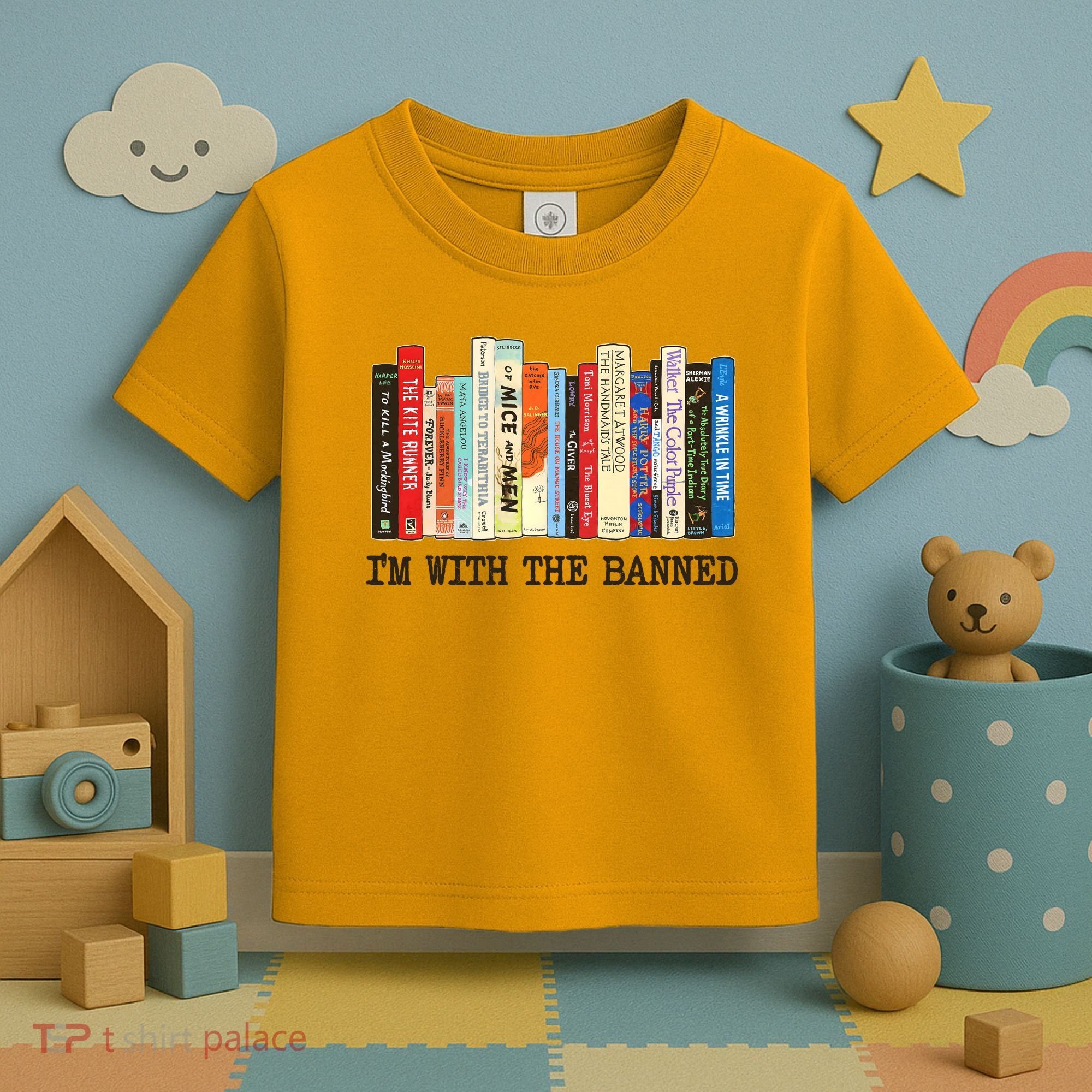 I'm With The Banned Read Banned Books Toddler T-Shirt