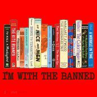 I'm With The Banned Read Banned Books Santa Hat thumb 1