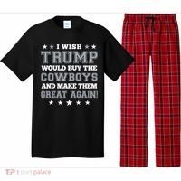 I Wish Trump And Make The Cowboys Great Again Pajama Set thumb 0