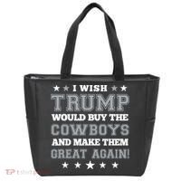 I Wish Trump And Make The Cowboys Great Again Tote Bag thumb 0