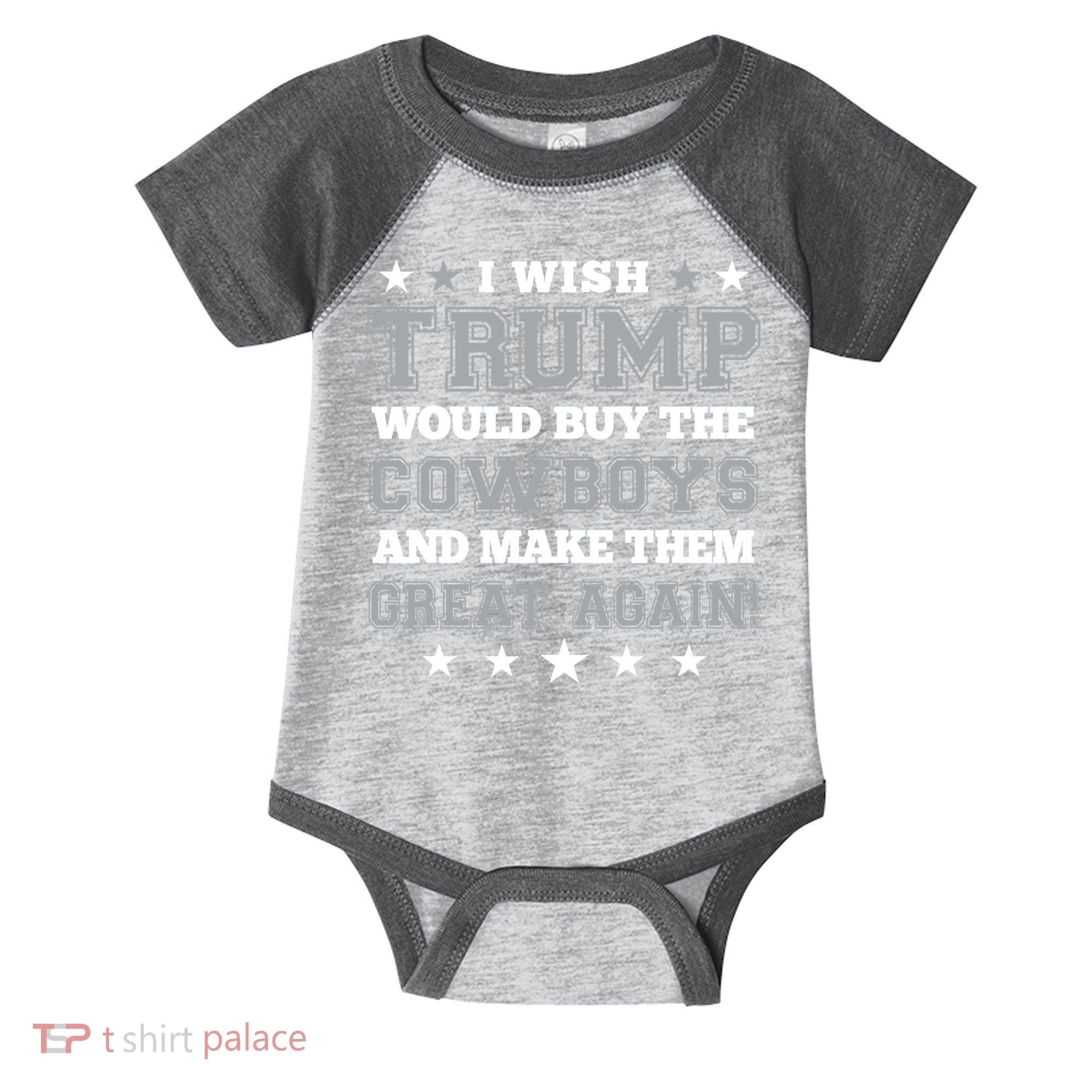 I Wish Trump And Make The Cowboys Great Again Infant Baby Jersey Bodysuit