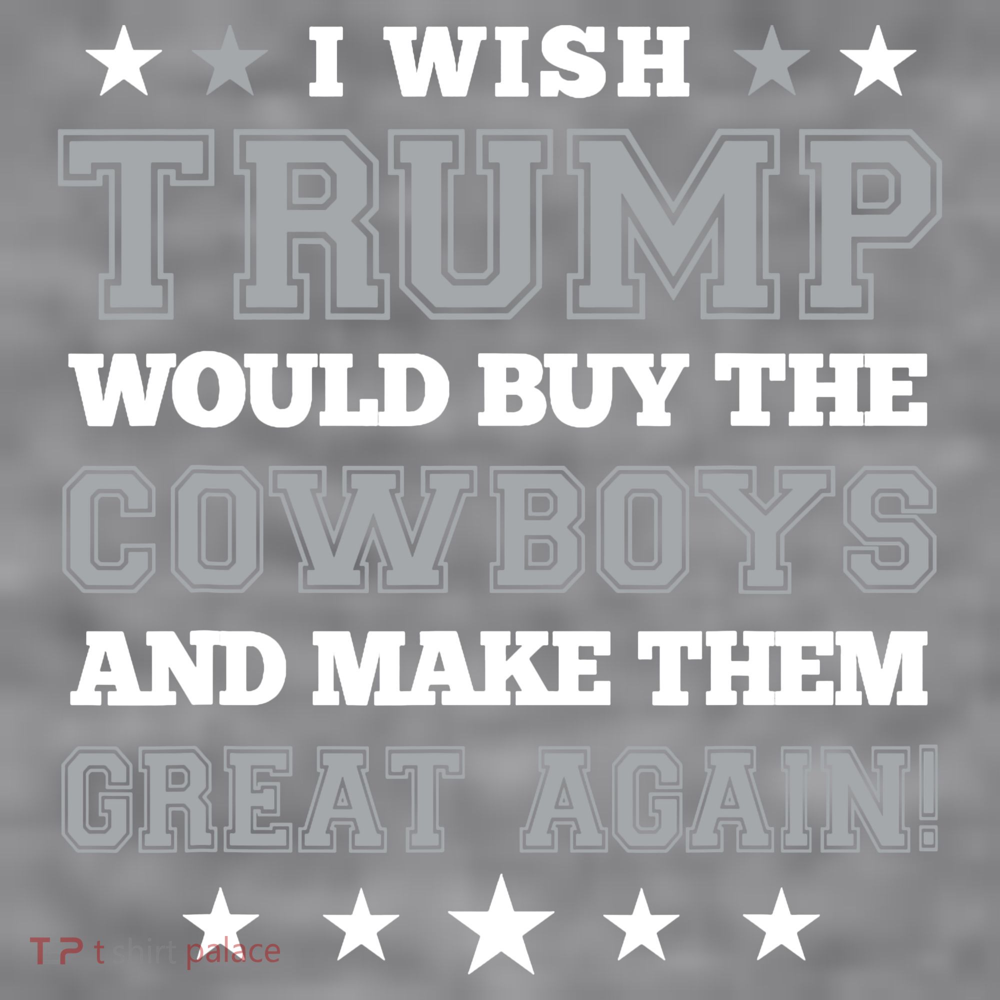 I Wish Trump And Make The Cowboys Great Again Women's Racerback Cropped Tank