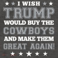 I Wish Trump And Make The Cowboys Great Again Vector Backpack thumb 2