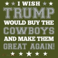 I Wish Trump And Make The Cowboys Great Again The Baniff Cuffed Pom Beanie thumb 2